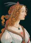 Ritratto di giovane donna come ninfa Art Print