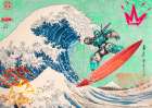 Mecha Surfing Machine Art Print