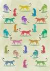 Wildlife pattern I (multicolor) Art Print