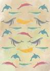 Wildlife pattern IV (multicolor) Art Print