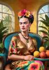 Intense Frida Art Print