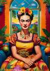 Smiling Frida Art Print