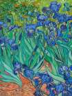 Irises (detail) Art Print