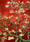 Van Gogh Deco ΓÇô Mandorlo in fiore (red variation, detail) Art Print