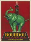Bourdou grand quinquina aperitif contre les fievres Art Deco Print