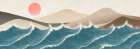Stormy Sea Modern Print
