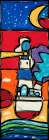 Faro in blu Art Print