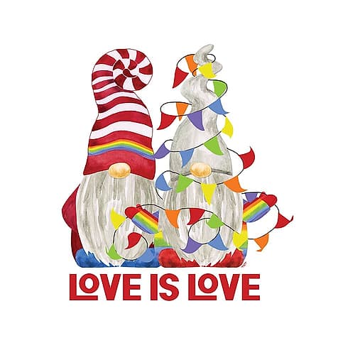 Pride Gnomes III couple Art Print
