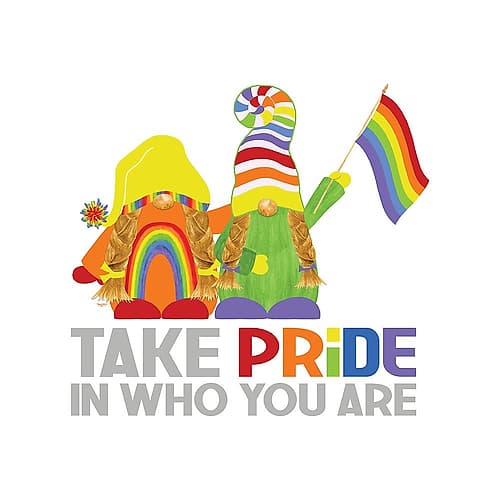 Pride Gnomes IV couple Art Print