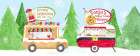 Food Cart Christmas panel II Art Print