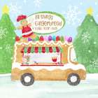 Food Cart Christmas I-Gingerbread Art Print