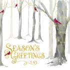 Christmas Forest IV-Seasons Greetings Art Print