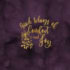 All that Glitters for Christmas II-Comfort and Joy Art Print