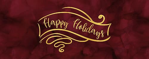 All that Glitters panel II-Happy Holidays Signs Print