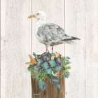 Christmas on the Coast Aqua IV Art Print