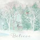 Peace on Earth Silver I Art Print