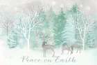 Peace on Earth Silver landscape Art Print