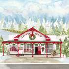 Christmas Village II Art Print