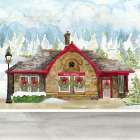 Christmas Village III Art Print
