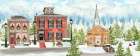 Christmas Village panel I Art Print