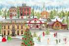 Christmas Village landscape Art Print