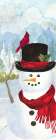 Snowman Christmas vertical II Art Print