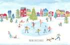 Vintage Holiday Cheer landscape Art Print