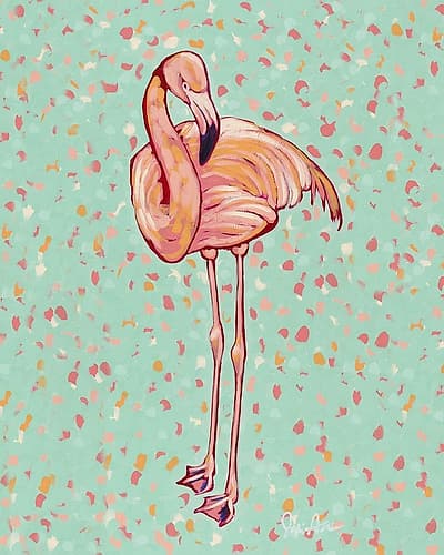 Flamingo portrait I Art Print by Jodi Augustine