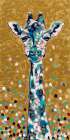 Golden Girl Giraffe Art Print
