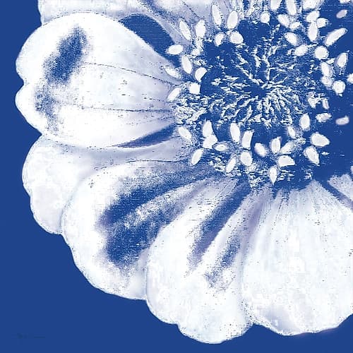 Flower Pop blue II Art Print