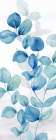 Indigo Botanical panel V Art Print