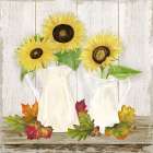 Fall Sunflowers IV Art Print