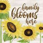 Fall Sunflower sentiment I-Family Art Print