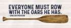 Less Talk More Fishing panel IV-Oars Art Print