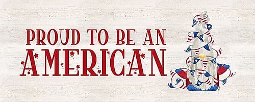 Patriotic Gnomes panel II-American Art Print