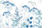 Botanical Landscape indigo Art Print