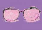 Glasses in Pink Art Print