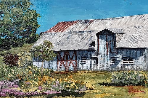 Portrait of a Barn  landscape Art Print