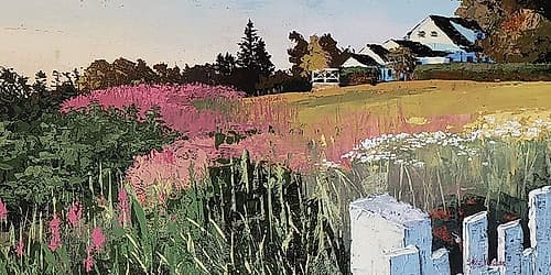Farmyard Landscape I Art Print