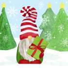 Gnome for Christmas blue II-Gifts Art Print