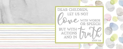 Girl Inspiration panel I-Actions and Truth Watercolor Print