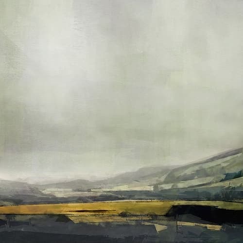 Lit  Landscape Landscape Print