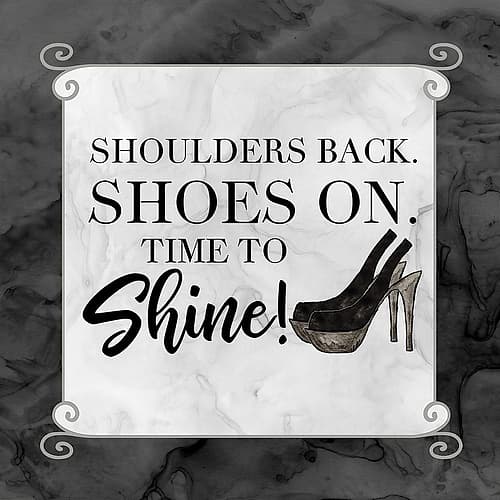 Fashion Humor III-Shoulders Back Fashion Print