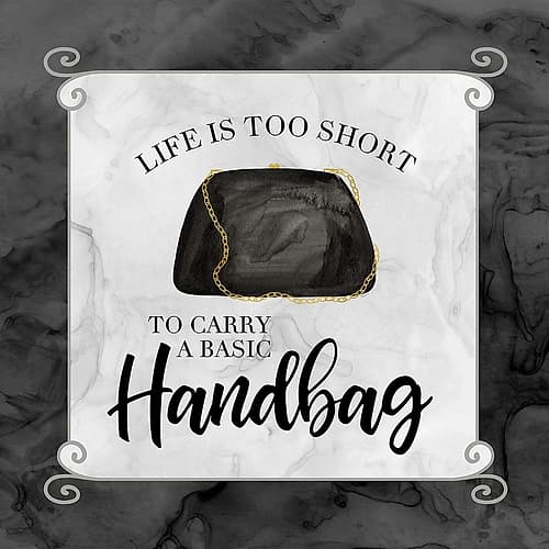 Fashion Humor X-Basic Handbag Art Print