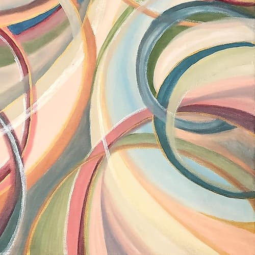 Overlapping  Rings III Art Print by Lee C