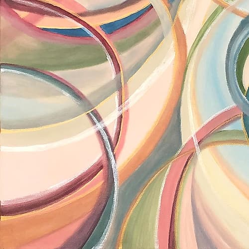 Overlapping  Rings IV Art Print