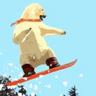 Polar  Bear Jump Art Print