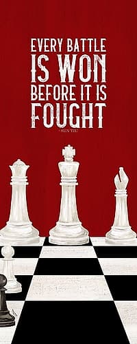 Rather be Playing Chess red panel I-Every Battle Games and Sports Print
