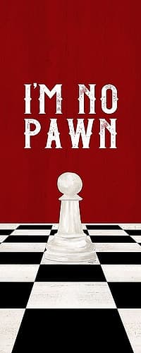 Rather be Playing Chess red panel III-No Pawn Games and Sports Print