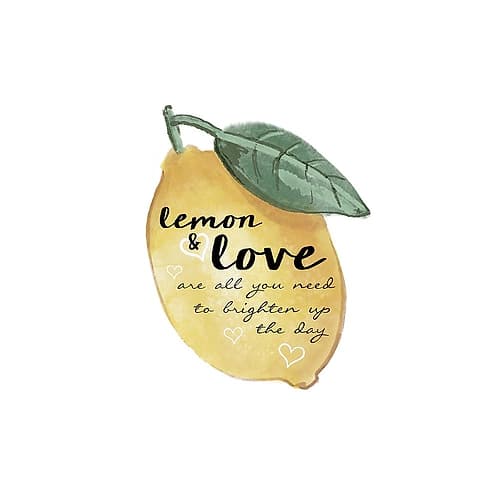 Citrus Limon sentiment II Art Print